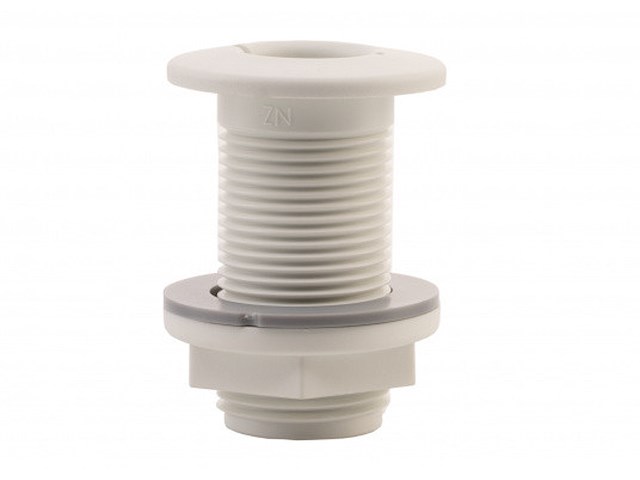 Passascafo bianco filettato 3/4&quot; in composito Trudesign