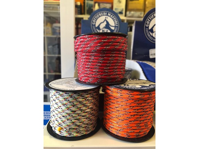 Cima dyneema rocchetta diam.2mm x 25 mt - colori assortiti