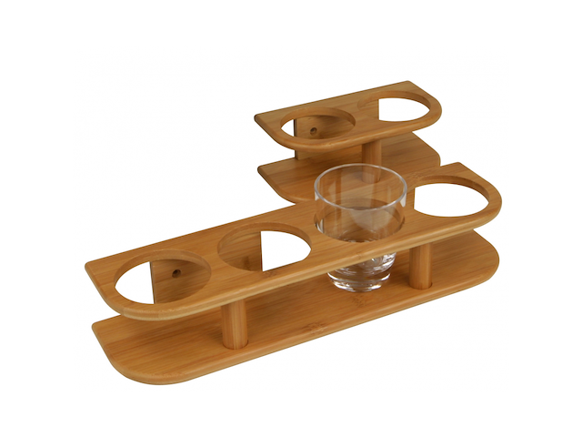 PORTA BICCHIERI IN BAMBOO