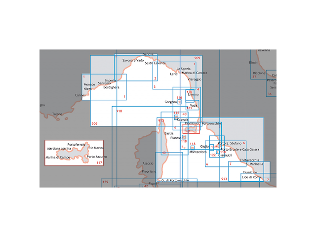 Carta Natuica da Portofino a San Rossore
