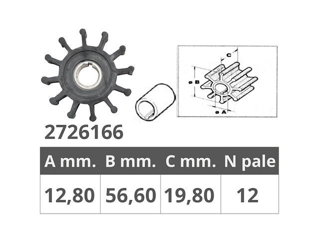 Girante Sherwood 10077K per entrobordo