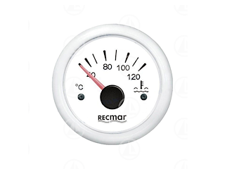 Indicatore temperatura acqua Recmar per cruscotto barca RECKY14304 (bianco)