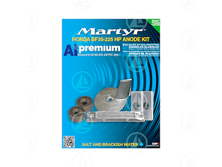 Anodi Martyr per motori marini Honda (B 35-225 MOTOR) CM-HBF35225KITA