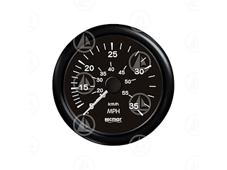 Tachimetro Recmar per cruscotto barca 0-35 mph RECKY18204 (nero)