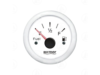 Indicatore livello carburante Recmar per cruscotto barca RECKY10300 (bianco)