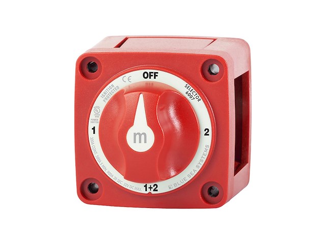 Staccabatterie a 4 posizioni per due Batterie