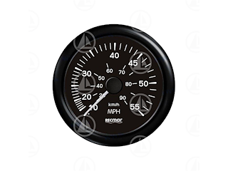 Tachimetro Recmar per cruscotto barca 0-55 mph RECKY18203 (nero)