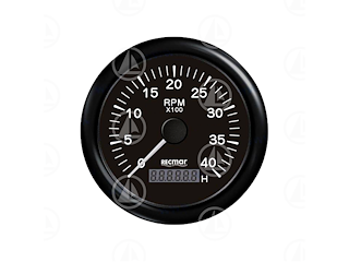 Contagiri motore Recmar per strumentazione barca RECKY07204 (nero)