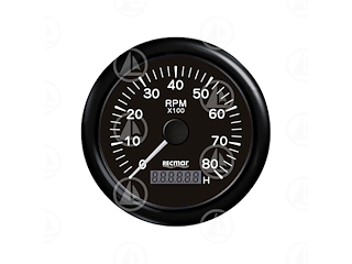 Contagiri motore Recmar per strumentazione barca RECKY07206 (nero)