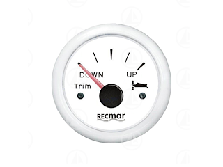 Indicatore posizione trim Recmar per cruscotto barca RECKY09312 (bianco)