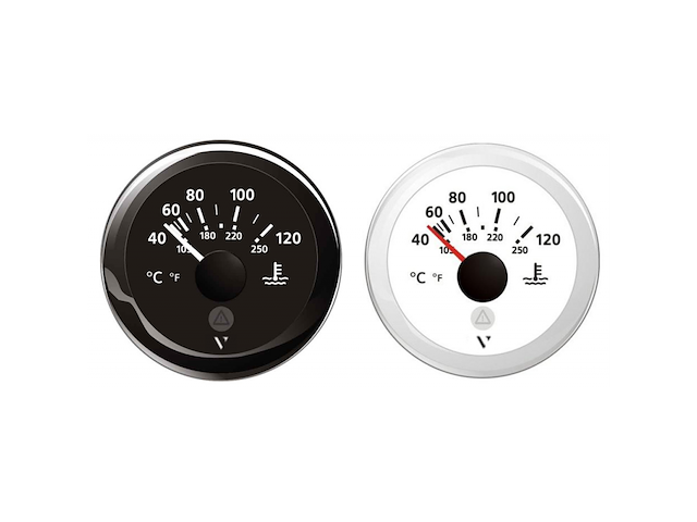 TEMPERATURA ACQUA NERO 40/120 °C 12V/24