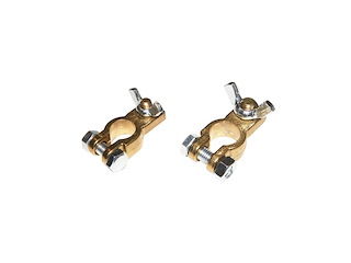 MORSETTO POSITIVO OTTONE LUCIDO M10+