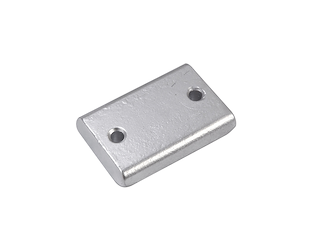 ANODO RETTANGOLARE  IN ZINCO MM.190x54x24