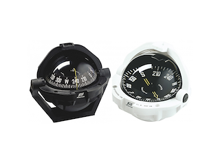 BUSSOLA BIANCA CON ROSA PIATTA NERA