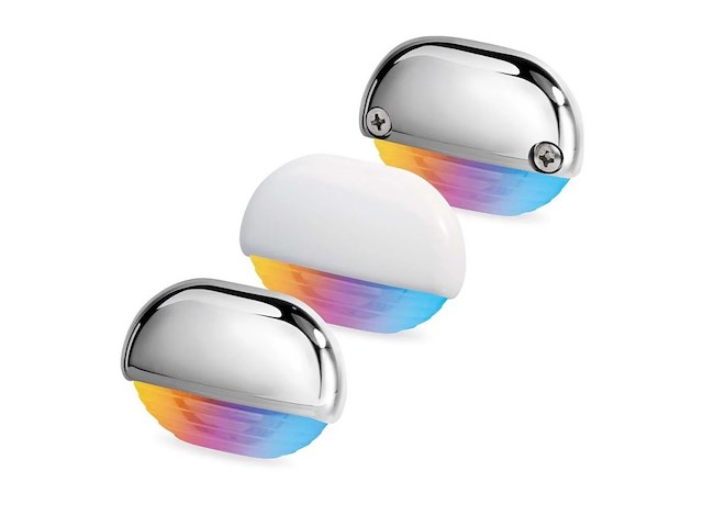 LUCI DI CORTESIA A LED - LUCE RGB - COVER ACCIAIO INOX