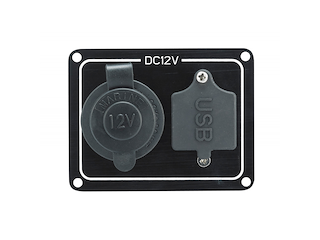 PANNELLO CON PRESA ACCENDISIGARI E USB