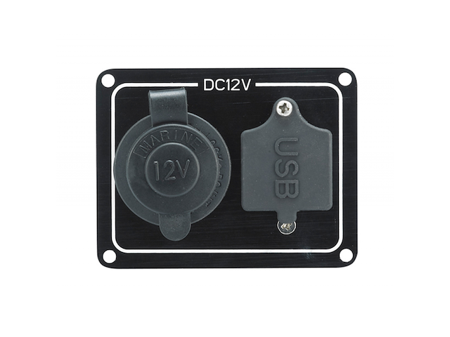 PANNELLO CON PRESA ACCENDISIGARI E USB