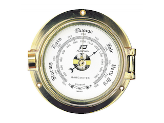 BAROMETRO IN OTTONE LUCIDO