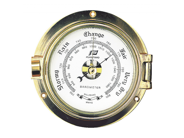 BAROMETRO IN OTTONE LUCIDO