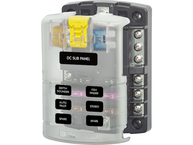 PANNELLO PORTA FUSIBILI ST BLADE CIRCUITI 6