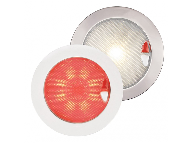 FARETTO EUROLED 130  PLASTICA - LUCE BIANCA CALDA/ROSSA