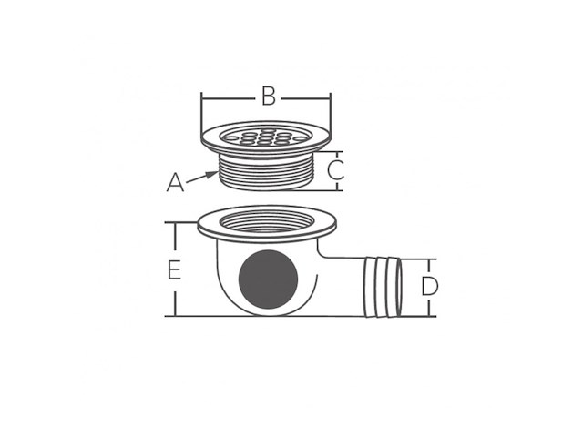 SCARICO IN ACCIAIO INOX