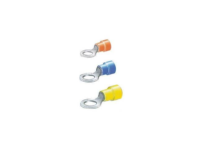 TERMINALE OCCHIELLO MM 8 GIALLO 100 PZ