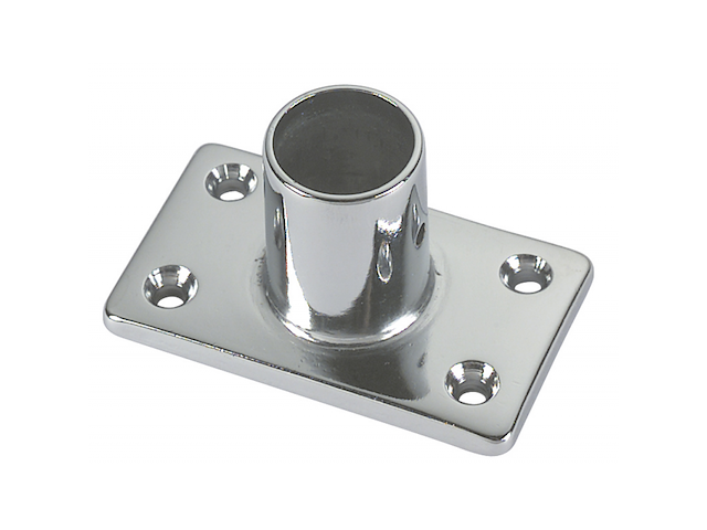 BASE RETTANGOLARE A 90° Ø MM.22