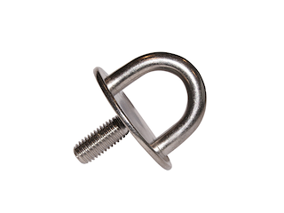 PIASTRA TONDA CON CAVALLOTTO Ø 6MM.