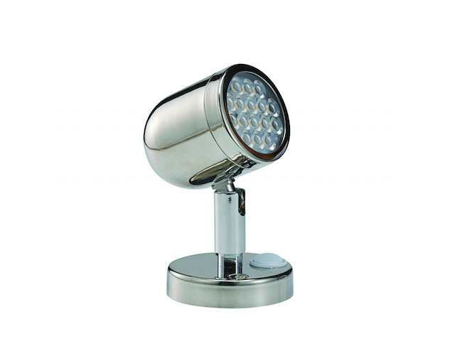 FARETTO ORIENTABILE A LED IN ACCIAIO INOX