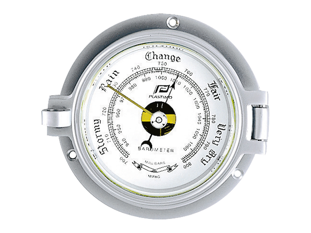 BAROMETRO IN ALLUMINIO CROMATO OPACO