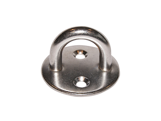 PIASTRA TONDA CON CAVALLOTTO Ø 5MM.