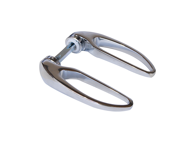 MANIGLIA IN OTTONE CROMATO