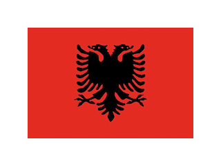 BANDIERA ALBANIA CM.40X60