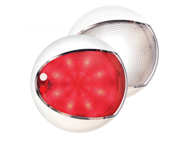 FARETTO EUROLED 130  BIANCO - LUCE BIANCA/ROSSA