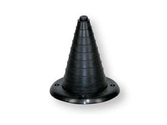 CUFFIA PASSAGUIDA NERA Passacavo conico