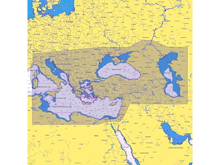 C-MAP REVEAL Mediterranean Black Caspian Seas EM-Y111