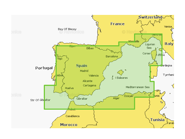 Navionics+ Spagna Mar Mediterraneo  NAEU010R