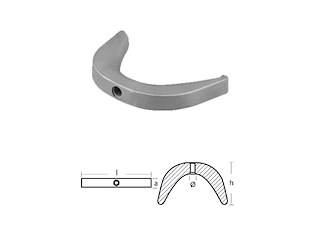 PLACCA PER MOTORI - BASSA - SERIE - 100 HP Placca curva