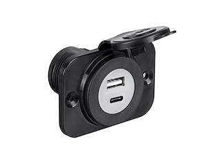 PRESA ACCENDISIGARI + DOPPIA USB CON PANNELLO BIANCA Presa usb accendisigari