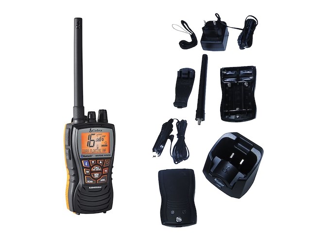 Cobra Marine MR HH500 FLT BT EU VHF marino portatile con Microblue Bluetooth e Noise Cancelling art. 020-2500