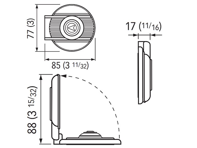 PULSANTE SALITA PIEDE NERO Comando UP DOWN a piede