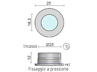 LUCE DI CORTESIA CR BLU Luci di cortesia Circinus-T