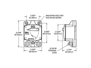 Interruttore termico stagno 200 A Interruttori Termici stagni
