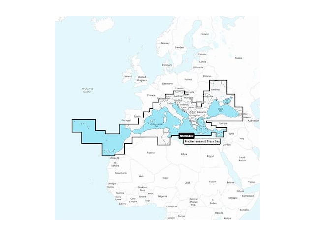 GARMIN navionics+ NSEU643L Mediterraneo e Mar Nero art 010-C1272-20