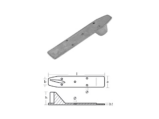 PINNA PER MOTORI - SERIE - 6/8/9,9/15 HP Pinna per motori