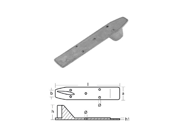 PINNA PER MOTORI - SERIE - 6/8/9,9/15 HP Pinna per motori