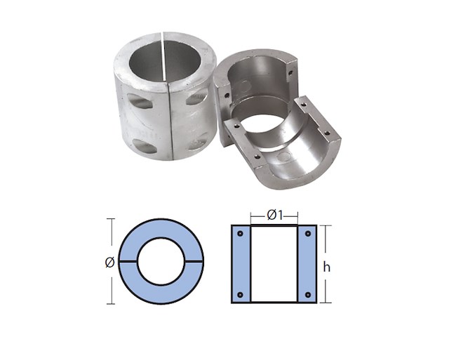 ANODO A BOTTE A100 Bracciali per assi