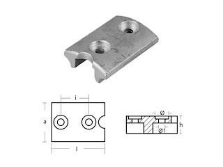 PLACCA PER MOTORI - SERIE - JOHNSON / EVINRUDE DIABOLO 70 - 120 HP Placca 70-120 HP
