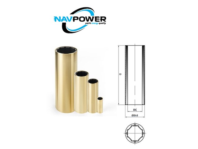 BOCCOLA IN OTTONE 110 X 139.7 MM Boccole Ottone Gomma mm/mm